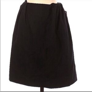 NWT Liho wool blend black elastic ruched waist mini skirt. Size XS.